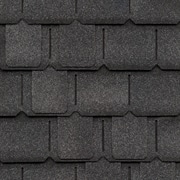 Close-up photo f GAF's Camelot Welsh Gray shingle swatch